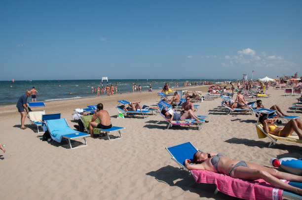 Kurzurlaub Rimini (Stadt), Adria, Italien, Strand ist zwar fein aber...