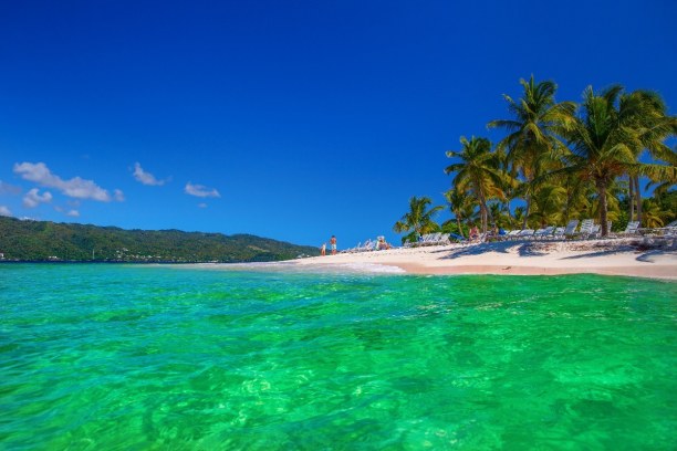 Zwei Wochen Karibische Inseln, alle Länder, Auf Cayo Levantado, auch Bacardi-Insel genannt, gibt  paradiesische, w