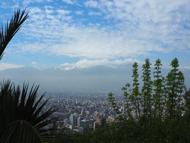 Langzeiturlaub Santiago de Chile & Umgebung, Chile, Vom Hügel Cerro San Cristobal kann man große Teile der Stadt erblick