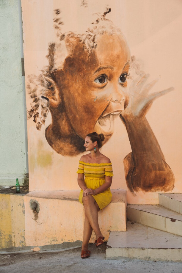 Eine Woche Curaçao, Curaçao, Besonders beeindruckt hat mich diese Street Art Malerei in den den Str