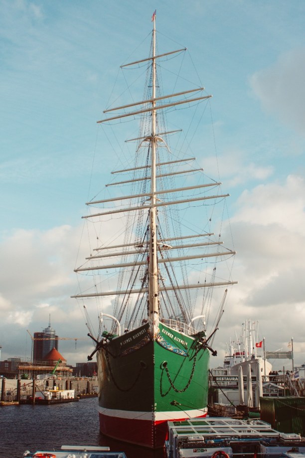 Kurzurlaub Hamburg, Deutschland, Die Rickmer Rickmers ist ein 122 Jahre altes Vollschiff, das schon um 