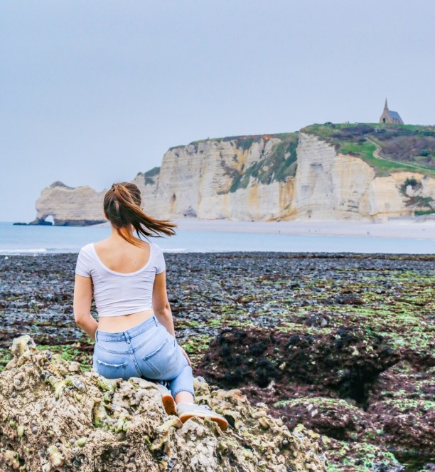 Langzeiturlaub Atlantikküste, Frankreich, Einfach hinsetzen und das beeindruckende Panorama auf sich wirken lass