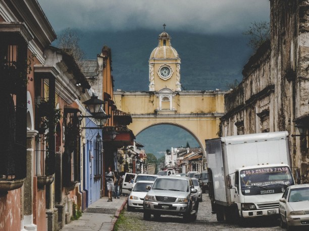 Langzeiturlaub Guatemala, Guatemala, Der Arco de Santa Catalina ist das Wahrzeichen von Antigua. 