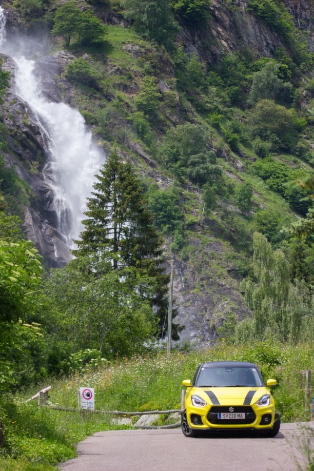 Kurztrip Trentino-Südtirol, Italien, Vom Reschensee sind wir weiter zum Partschinser Wasserfall gefahren, d