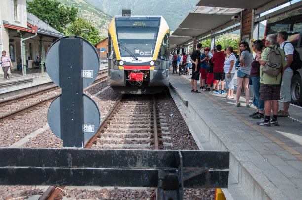Kurztrip Trentino-Südtirol, Italien, In Mals ist das Ende der Bahnstrecke.