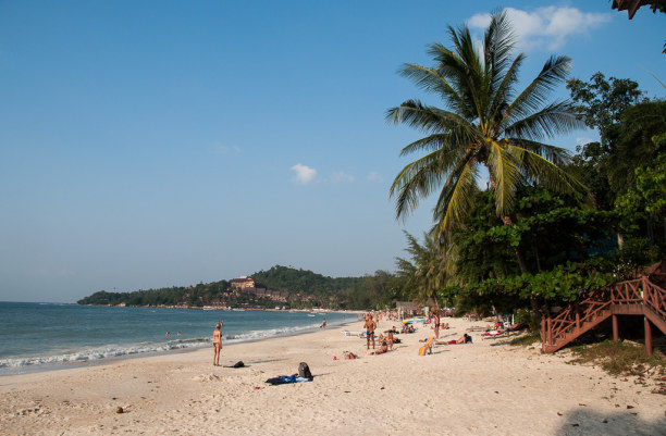 10 Tage Ko Phangan (Stadt), Koh Samui und Umgebung, Thailand, Das ist er also: Der Strand an dem ich einige entspannte Tage verbring
