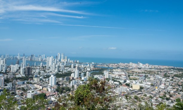 Langzeiturlaub Cartagena (Stadt), Kolumbien, Kolumbien, Fernblick über die Stadt