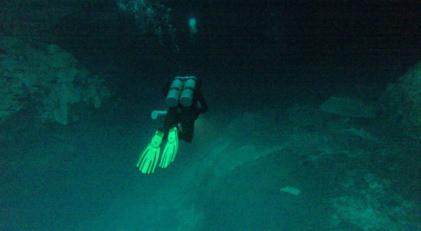 Zwei Wochen Riviera Maya & Insel Cozumel, Mexiko, Hier tauchen wir in 37,2 Meter Tiefe, bis zu dem Zeitpunkt mein tiefst