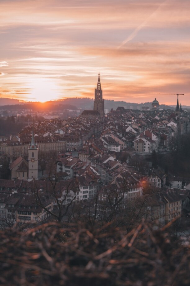 Kurztrip Bern (Stadt), Mittelland, Schweiz, Von Sonnenuntergängen kann man einfach nie genug bekommen!