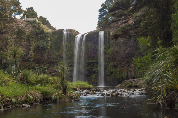 Eine Woche Nordinsel, Neuseeland, In der Stadt Whangarai lohnt ein Halt um sich die Whangarai Falls anzu