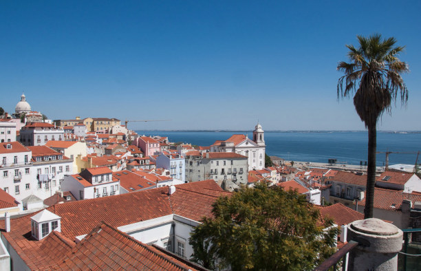 10 Tage Region Lissabon und Setúbal, Portugal, An einem meiner Lieblingsplätze fährt die Straßenbahn auch vorbei: 