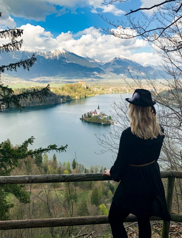 Kurztrip Slowenien, Slowenien, Das obligatorische Bleder See Foto für Instagram.