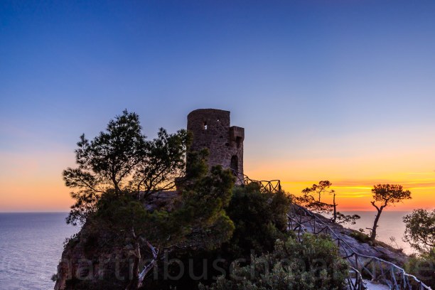 Eine Woche Mallorca, Spanien, Wächterturm an der Westküste 
