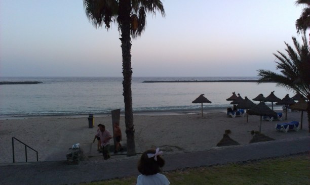 1 Woche Teneriffa, Spanien, Das Meer kurz vor Sonnenuntergang