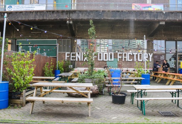 Kurztrip Rotterdam (Stadt), Südholland, Niederlande, Die Fenix Food Factory: ebenfalls eine Markthalle, aber viel cooler al