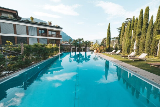 Kurztrip Meran (Stadt), Trentino-Südtirol, Italien, Pool Goals im Hotel Ansitz Plantitscherhof