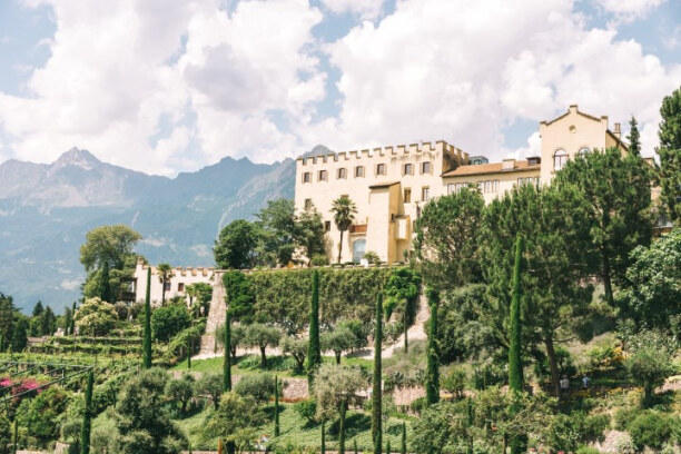 Kurzurlaub Meran (Stadt), Trentino-Südtirol, Italien, Das Schloss Trauttmansdorf darf man bei einem Besuch in Meran auf kein