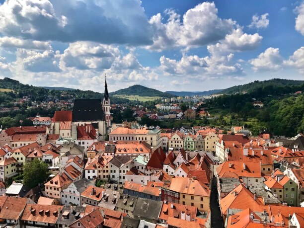 Kurzurlaub Südböhmen, Tschechische Republik, Der Schlossturm ist nicht nur von unten schön anzusehen, sondern es l