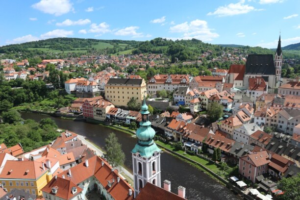 Kurztrip Südböhmen, Tschechische Republik, Die historische Altstadt von Český Krumlov befindet sich innerhalb d
