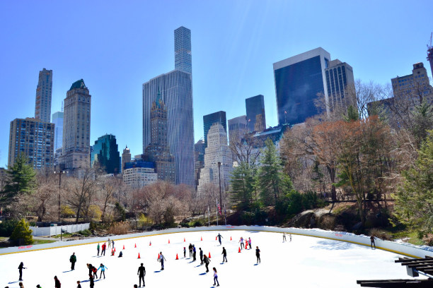 10 Tage New York, USA, Eisbahn im Central Park